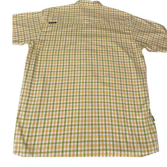 KARL KANI BUTTON DOWN SHORT SLEEVE PLAID SHIRT SZ XL EUC - Picture 3 of 9